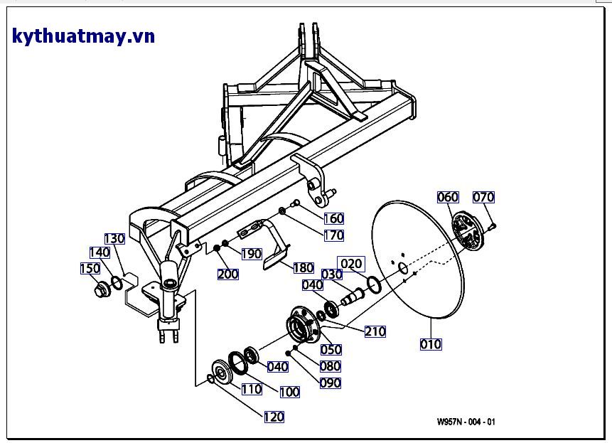 Trục đĩa số 3